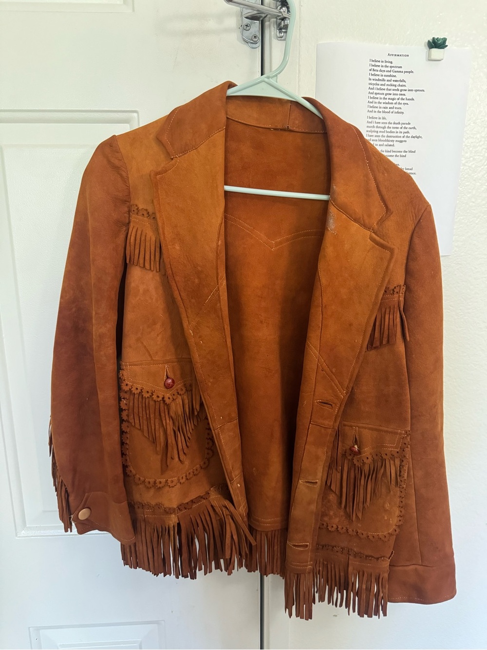 Suede western style jacket